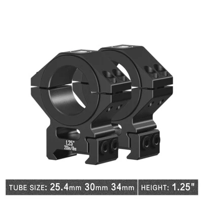 Discovery Optics Zielfernrohr Montage Ringe 25,4/30/34mm für Picatinny Schiene