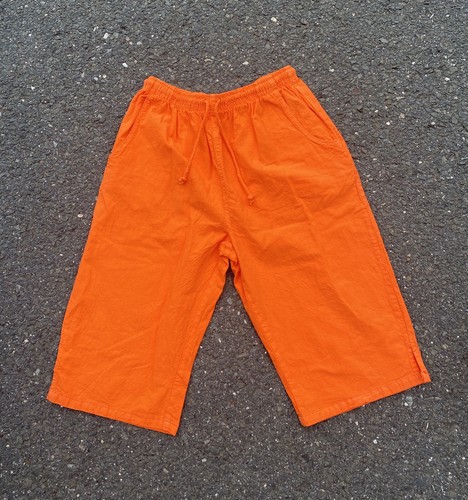Vintage 90s Mens Bright Orange Shorts 