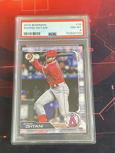 2019 Bowman Shohei Ohtani #34 Los Angeles Angels PSA 8