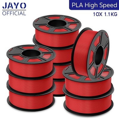 JAYO 11KG PLA High Speed 1.75mm 3D Printer Filament 600mm/s Fast Printing Red