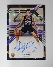 ACE BAILEY 2025-26 Topps Chrome SAPPHIRE #/10 BLACK NEXT STOP AUTO RC SSP