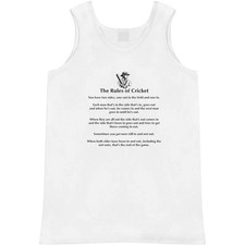 'Funny Cricket Rules' Adult Vest / Tank Top AV047949