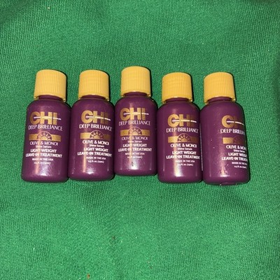 5 Chi Deep Brilliance Olive & Monoi Sine Serum Light Weight Leave in Treatment