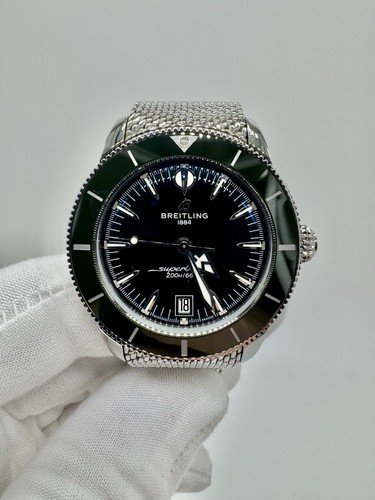 Breitling Superocean Heritage B31 Automatic 42mm Green Dial Watch AB3111361L1A1