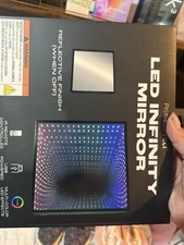 Primeconnect Led Infinity Mirror Multicolor Usb Powered Remote 11.8in Square Primeconnect Led Infinity Mirror Multicolor Usb Powered Remote 11.8in Square