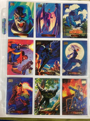 #ad #ad 1994 Marvel Masterpieces Base Set 140 10 Holofoil 9 Power Blast $129.99