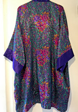 Vtg Victoria's Secret 80's Gold Label One size fits most Satin Floral Sleep Robe