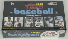 2020 Topps Heritage Baseball Hobby Box Factory Sealed 24 Packs Auto Relic