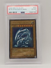 2002 Yu-Gi-Oh Starter Deck Kaiba SDK-001 Blue-Eyes White Dragon PSA 6 159871351
