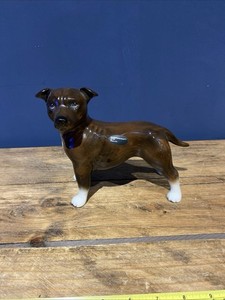 Vintage Coopercraft Staffordshire Bull Terrier Figure