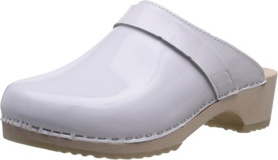 Gevavi Damen 6006 Bighorn Lack /ZOOL36 Clogs Sandalen, Weiß, EUR 36