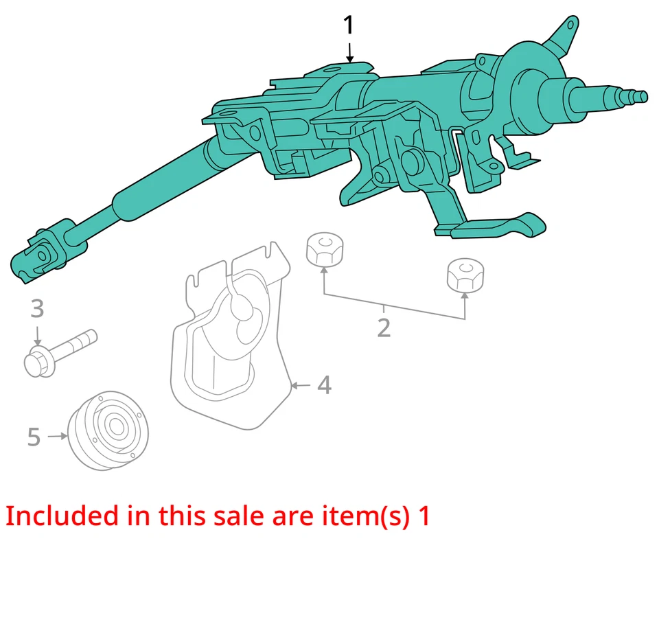 Steering Column Tilt And Telescopic Fits 07-12 MAZDA CX-9 1998959 Foto 3 de 4