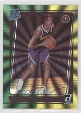 2021-22 Panini Donruss Rated Rookie Holo Green & Yellow Laser Bones Hyland 05q7