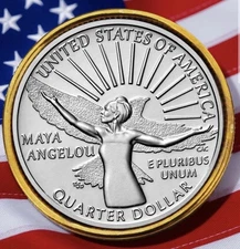 2022 P Maya Angelou Quarter 🪙🕊️ BU Uncirculated | American Women Collectible
