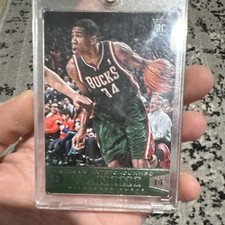 Panini 2013-14 Giannis Antetokounmpo Milwaukee Bucks Rookie Card #194. rookie card picture