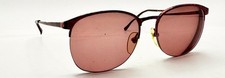 Vintage Perry Ellis Multi-Color Oval Half-Rim Metal Sunglasses FRAMES ONLY Japan