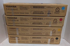 Toshiba Genuine Toner Set T-FC505U-K, T-FC505U-Y, T-FC505U-M, T-FC505U-C