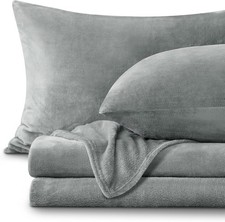 Fleece Sheets Queen Size Bed Set Super Soft Warm Plush Flannel-Like Queen