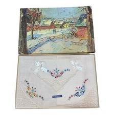 Vintage Pure Linen Hankerchiefs