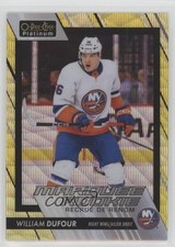 2023 O-Pee-Chee Platinum Marquee Rookies Neon Yellow Surge William Dufour 18ms
