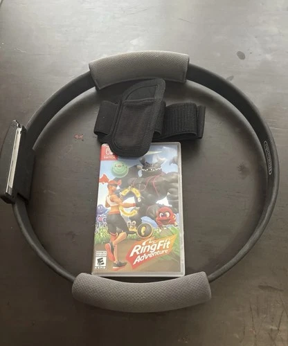 Ring Fit Adventure w/ RingCon + Leg Strap Nintendo Switch fitness game COMPLETE
