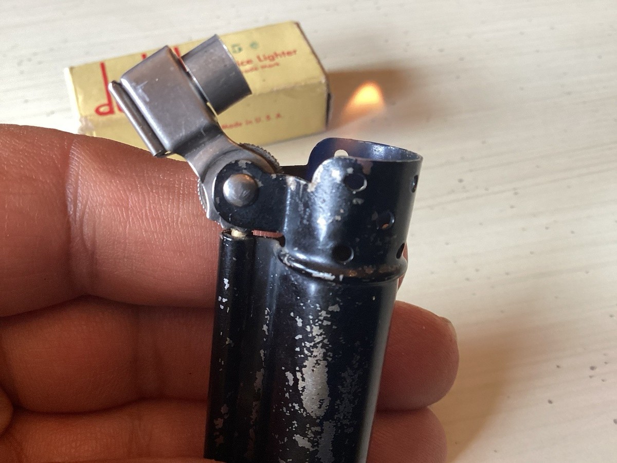 Vintage 1940's Dunhill WWII World War 2 Service Lighter In Working