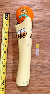 Bell's Beer Tap Handle Knob Keg Bar Draft Top Brewing Brewery Oberon Sun
