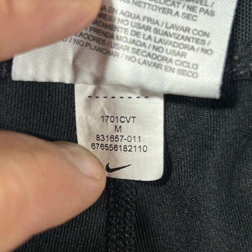 Nike Dri Fit Leggings Damengröße M schwarz hohe Taille Medientasche Hose gebraucht, in einwandfreiem Zustand - Bild 10 von 13