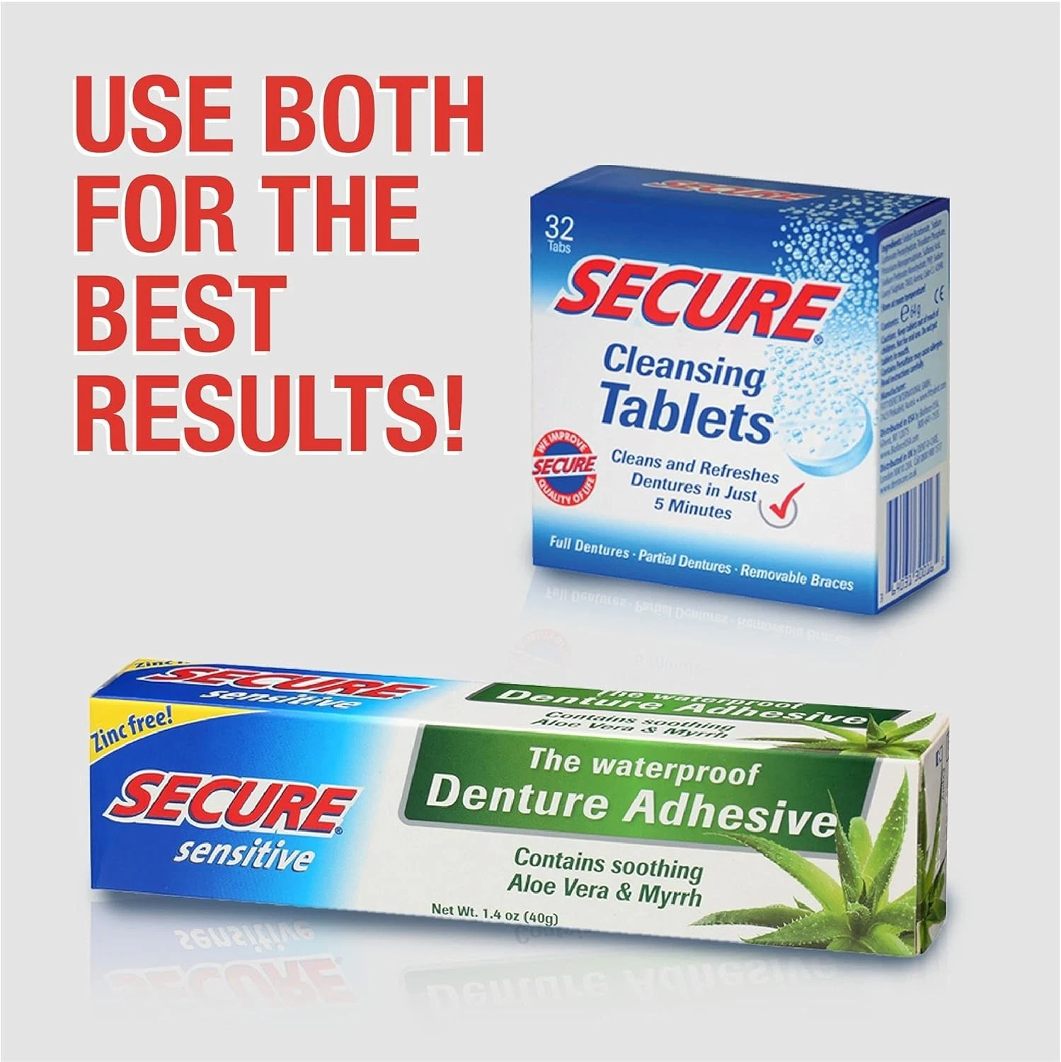 Secure Sensitive Denture Adhesive Cream - Thumbnail 3