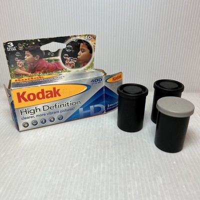 Kodak HD 35mm 400 Film Color 3 Rolls 24 Exp +1 Kodak Max +2 Polaroid   Open Box