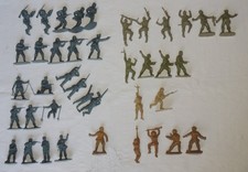 Lot 40 soldats ww2  allemands - commandos ...- 1/32 airfix  - Très bon état