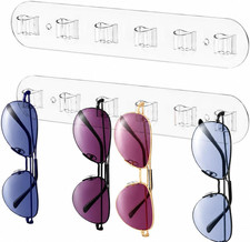 WPESI Wall Glasses Holder 2 pack,Sunglass Organizer,Acrylic Sunglasses