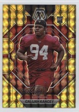 2023 Panini Mosaic Rookies Reactive Yellow Prizm Calijah Kancey #293 17md