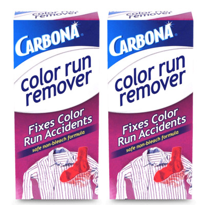 Carbona Color Run Remover 2 Pack Laundry Detergent for Dye Transfer Accidents