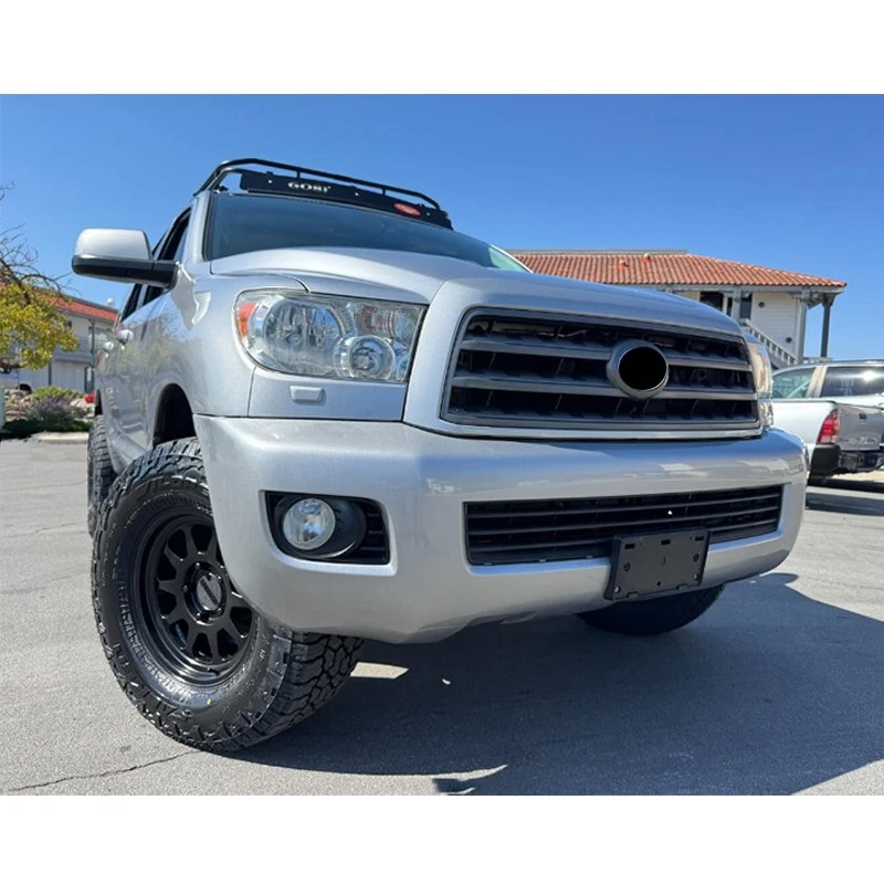 Silver Sky Front Bumper Grille Upper Grill For 2008-2017 Toyota Sequoia Platinum Foto 2 de 4