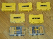 DeWalt Drill Bit/Hex Bit Empty Storage Organizer Cases - 7 total