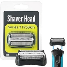 Series 3 32B Replacement Shaver Head, Compatible with Braun S3 Razors 301S, 310S