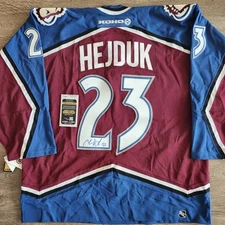 Colorado Avalanche Milan Hejduk SIGNED Vintage Koho Authentic Hockey Jersey 56