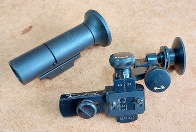 Redfield International target rifle sight and Olympic front