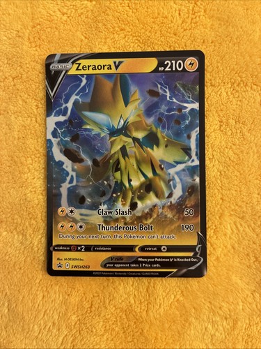 Pokemon Zeraora V SWSH263 Black Star Promo Holo NM