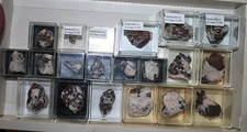 Mineraliensammlung 20 Dosen Rankachit , Grube Clara , Schwarzwald Mineralien