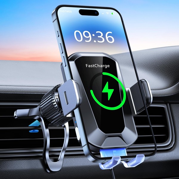 15W Handyhalterung Auto Mit Ladefunktion, Induktive Ladestation Auto-image
