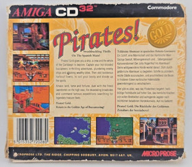 CD32 PIRATES! GOLD Commodore AMIGA Microprose Sid Meier RARE CIB
