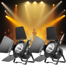 2PCS 200W COB LED Par Light DMX Stage Audience Blinder Lighting Warm Cool White