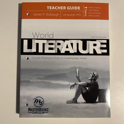 #ad Master Books World Literature Teacher Edition Clean Pages. No Writing. $19.99