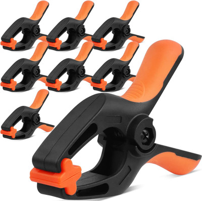 Heavy Duty Nylon Spring Clamp 2-3/8'' Jaw Opening Strong Grip Clip Tool
