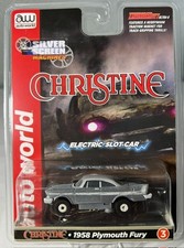 HO Thunderjet Slot Car Auto World 1958 Plymouth Fru Christine Ultra G Grey