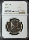 1957-P Franklin Silver Half Dollar 50C NGC PROOF PF 67