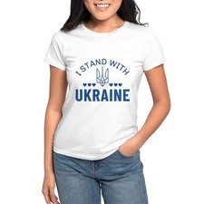 CafePress I Stand With Ukraine Women's T Shirt Women's T-Shirt 904750150