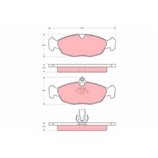 TRW Bremsbelag-Satz Bremsklötze hinten GDB1569 21275 JLM21918 MJA2751AA | 90918